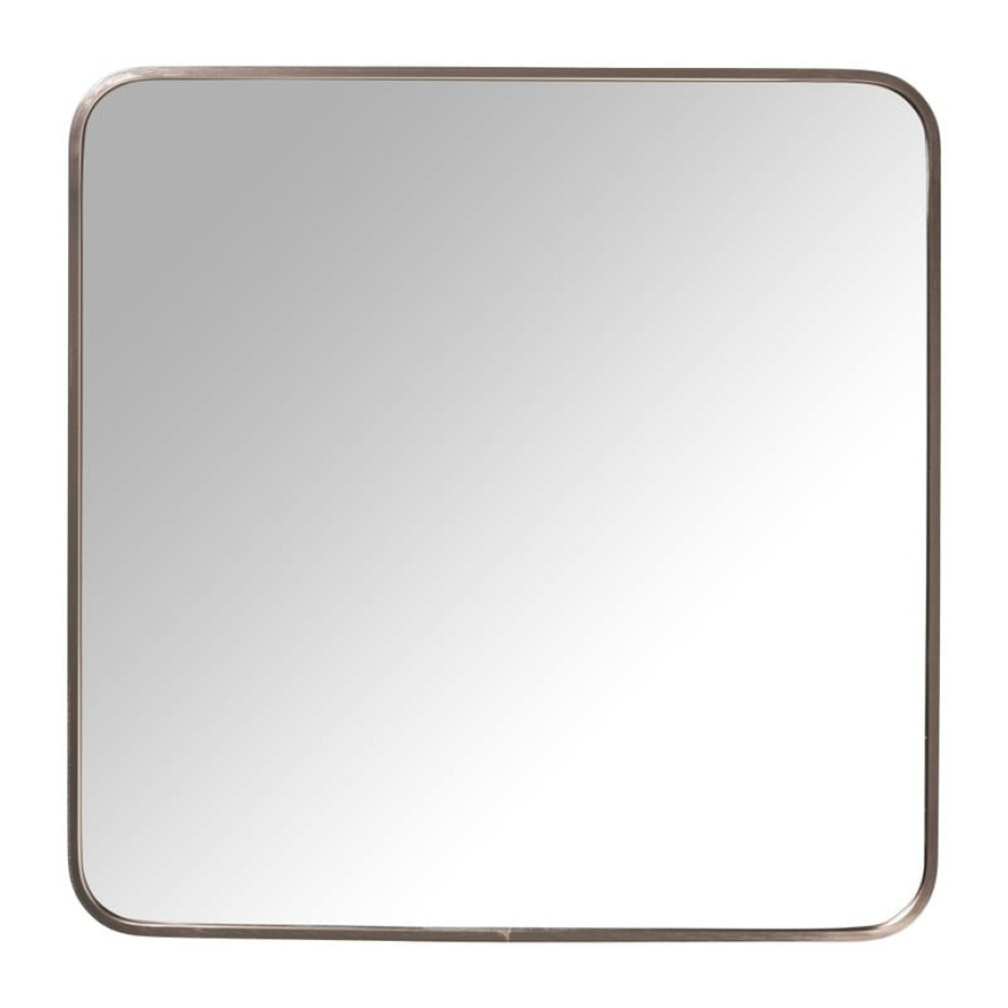 Spiegel hytlon vierkant - koperkleurig - 60x60 cm afbeelding 