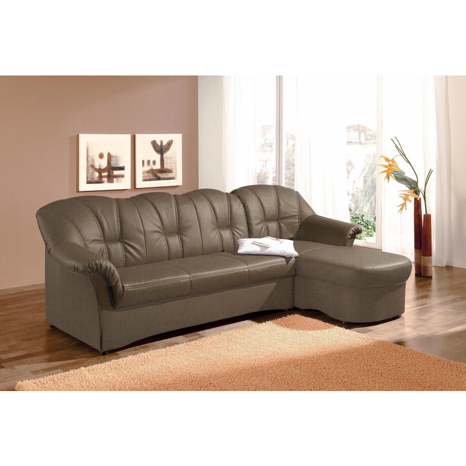 DOMO collection Hoekbank Papenburg, tijdloze rugsteppingen, elegante vormtaal, L-vorm afbeelding 1