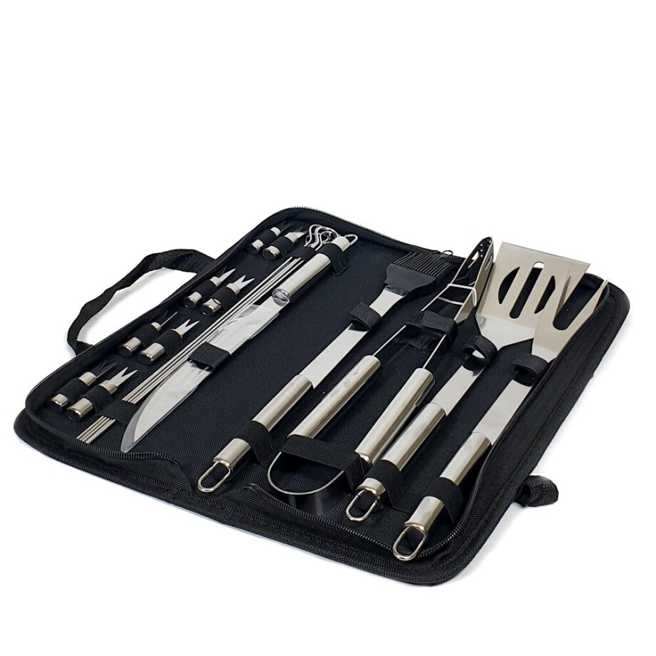Krumble 18-delige barbecue set - Inclusief opbergtas afbeelding 1
