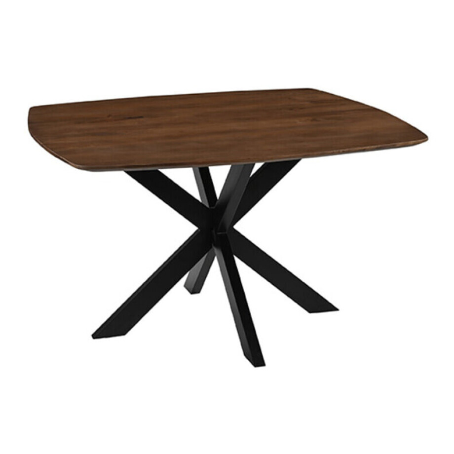 LABEL51 Eettafel 'Blake' Mangohout, 140 x 140cm, kleur Naturel afbeelding 1