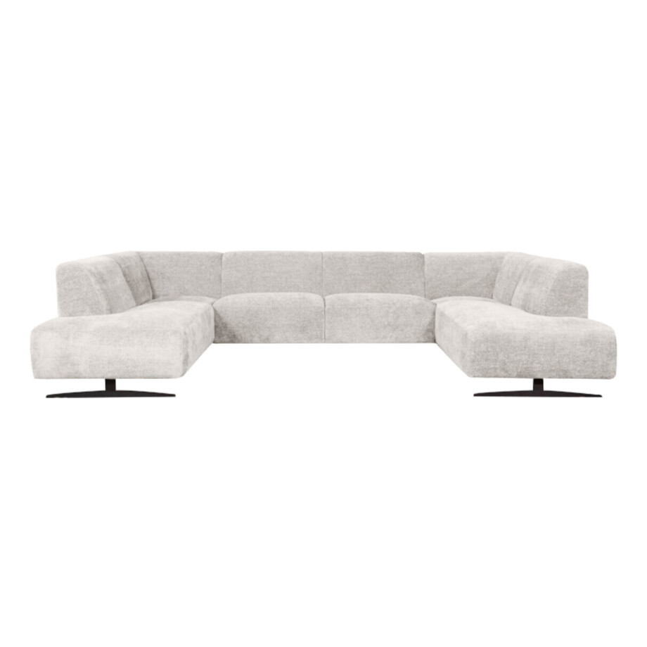 LABEL51 U-Bank 'Rodano' Elite stof, kleur Naturel afbeelding 1
