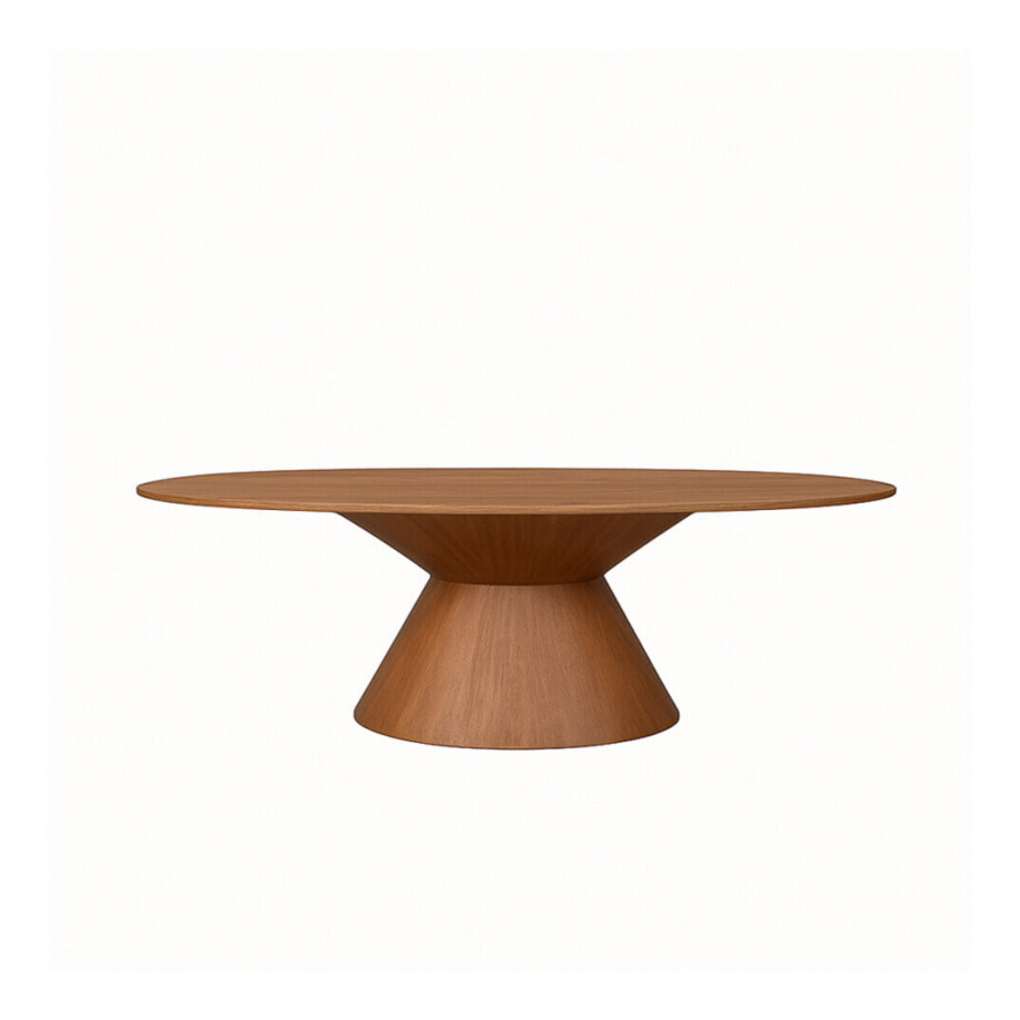 LABEL51 Ovale Eettafel 'Jagger' Naturel Mangohout, 200 x 110cm LABEL51 Ovale Eettafel 'Jagger' Naturel Mangohout, 200 x 110cm afbeelding 1