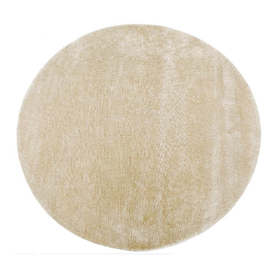 LABEL51 Rond Vloerkleed 'Mila' 200cm, kleur Zand afbeelding 1