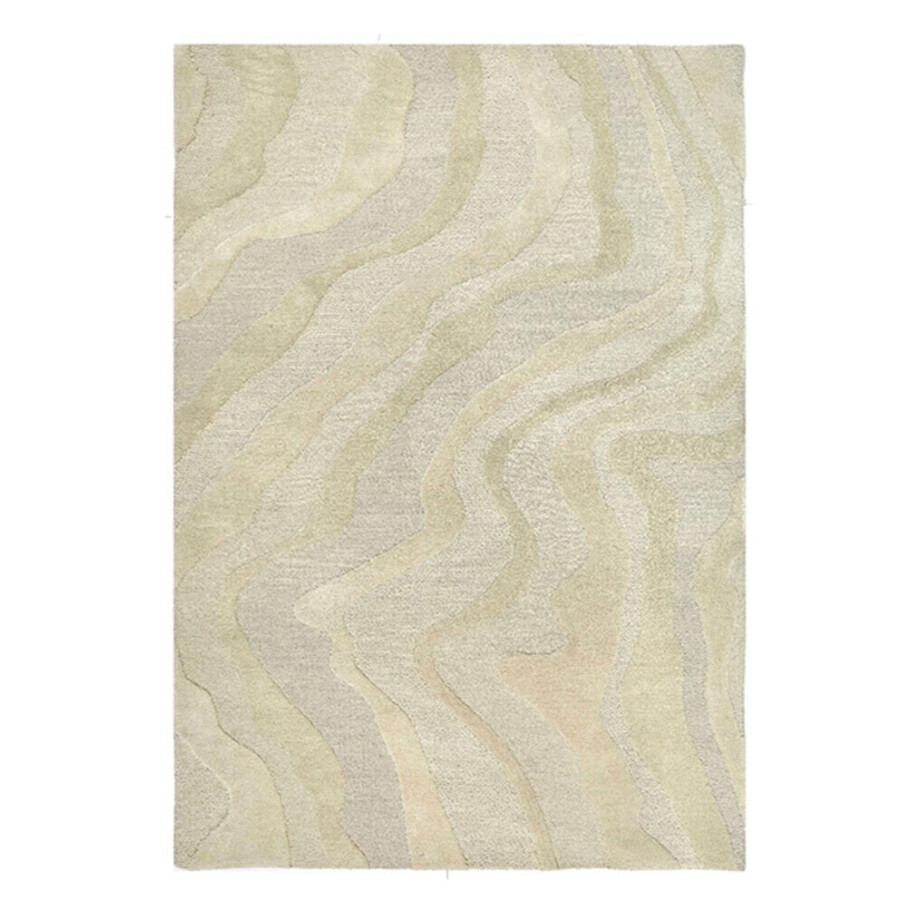 LABEL51 Vloerkleed 'Mosa' Wol, 160 x 230cm, kleur Zand LABEL51 Vloerkleed 'Mosa' Wol, 160 x 230cm, kleur Zand afbeelding 1