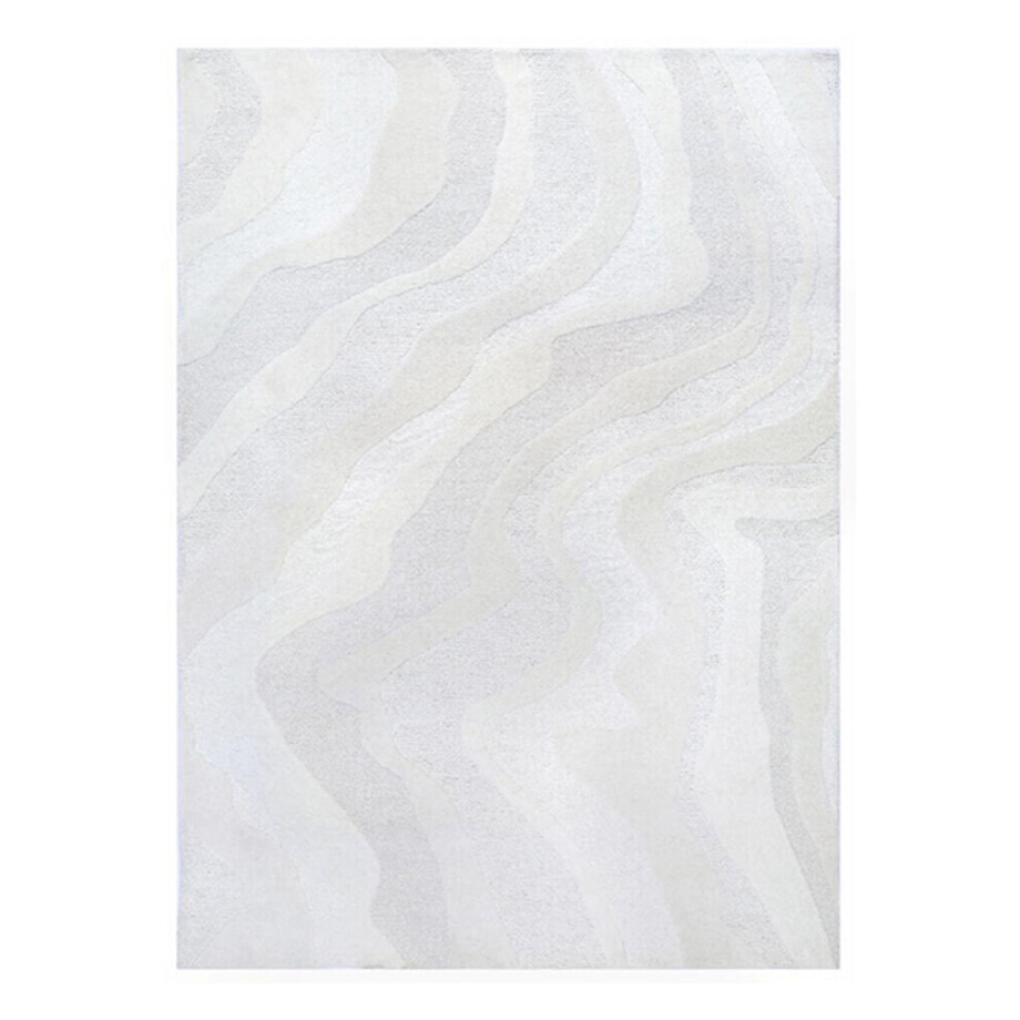 LABEL51 Vloerkleed 'Mosa' Wol, 160 x 230cm, kleur Ivory afbeelding 1