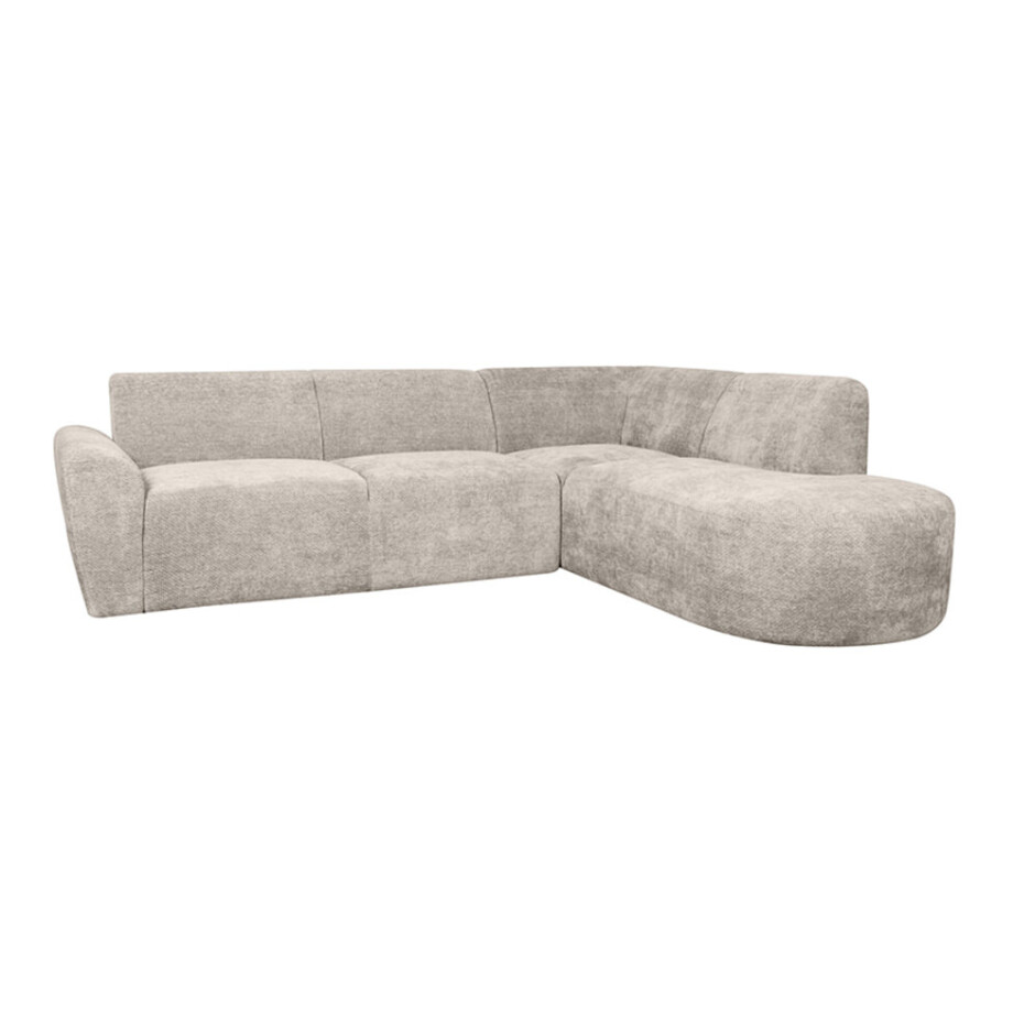 LABEL51 Loungebank 'Espen' Rechts, Elite stof, kleur Naturel afbeelding 1