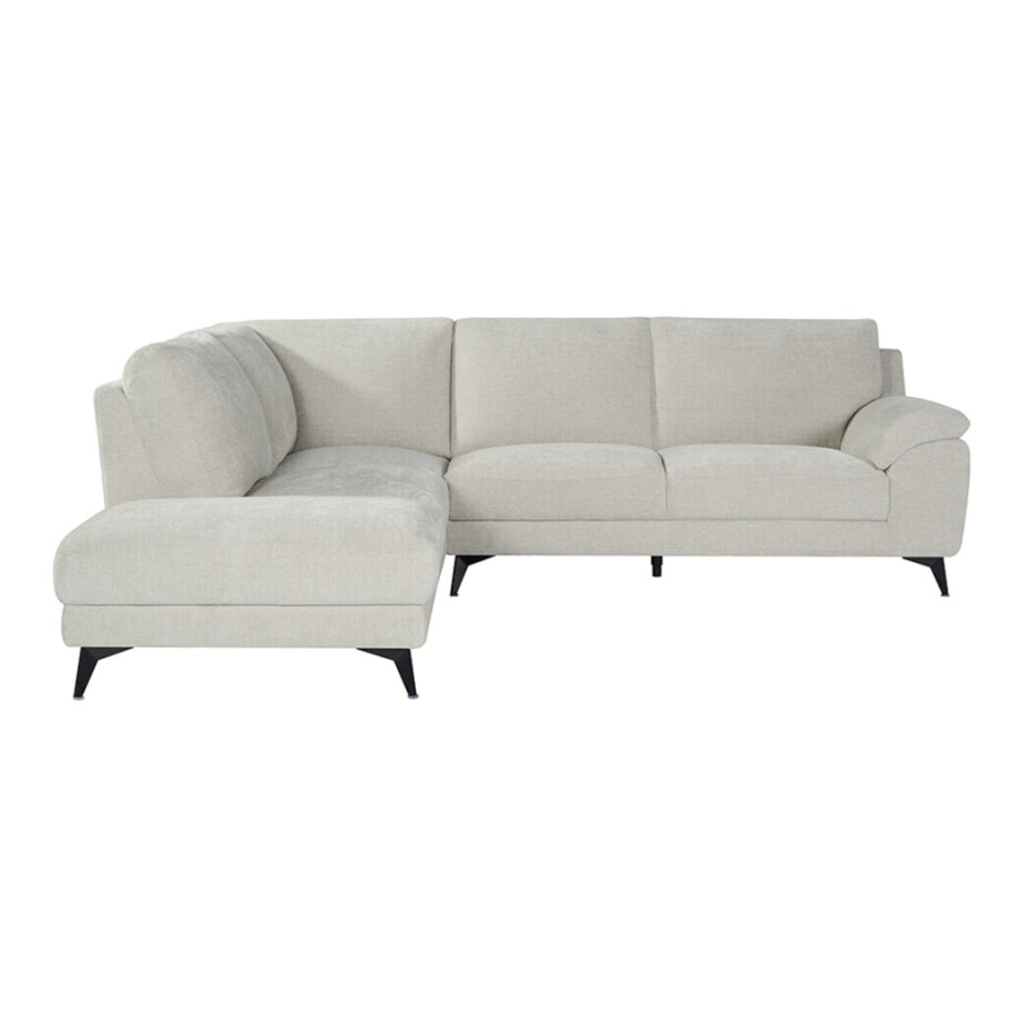 LABEL51 Loungebank 'Santino' Links, Elite stof, kleur Naturel afbeelding 1