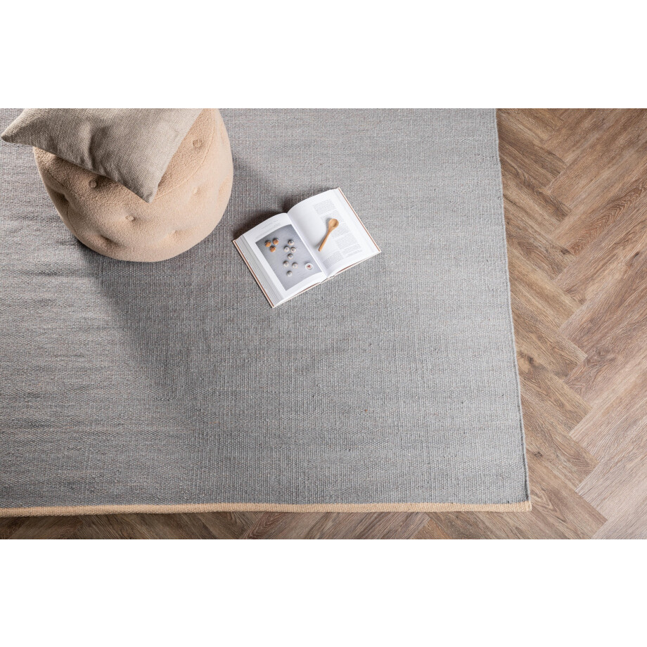 Nohr Vloerkleed 'Keefe' 170 x 240cm, kleur Lichtgrijs Nohr Vloerkleed 'Keefe' 170 x 240cm, kleur Lichtgrijs afbeelding 1