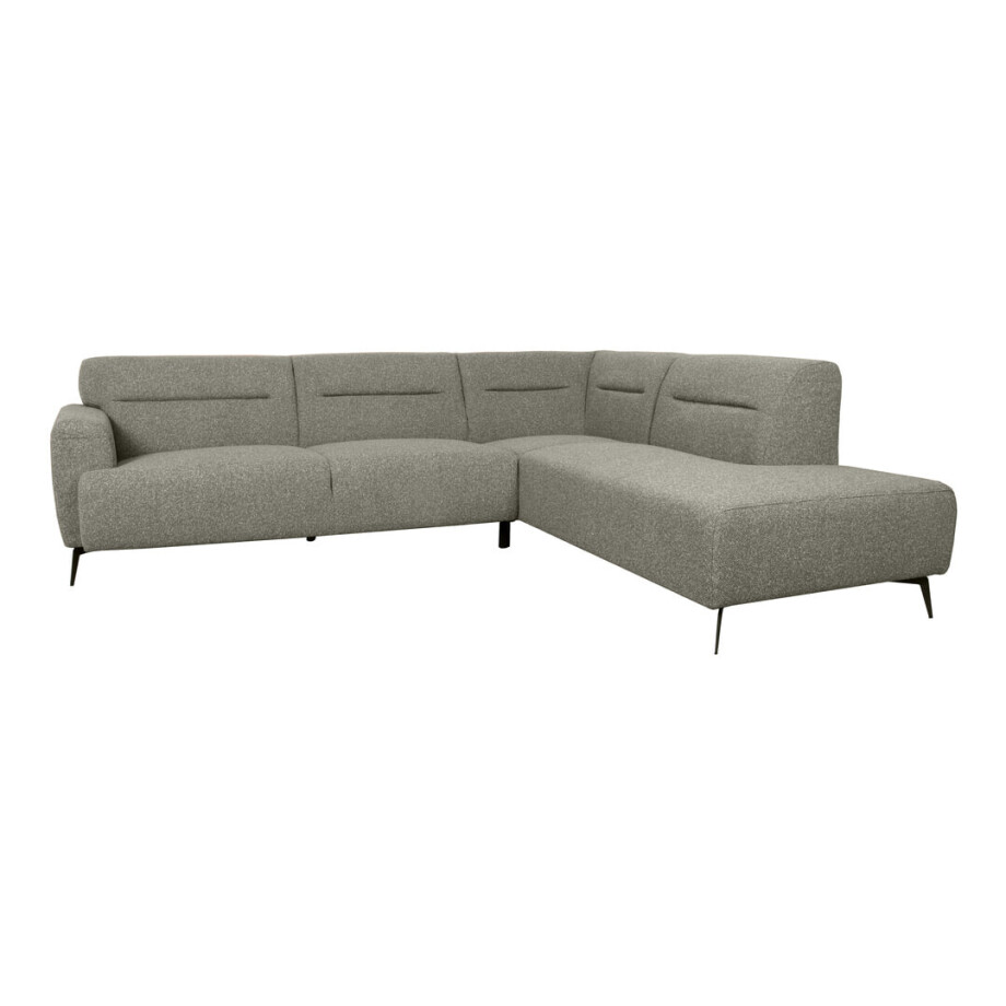 LABEL51 Hoekbank 'Bolzano' Rechts, Bouclé, kleur Grijs afbeelding 1