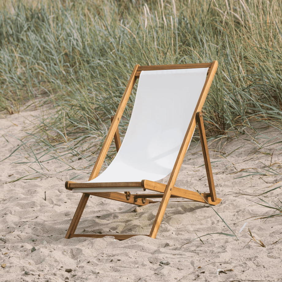 Nohr Loungestoel 'Trevis' Acaciahout, kleur Beige afbeelding 1