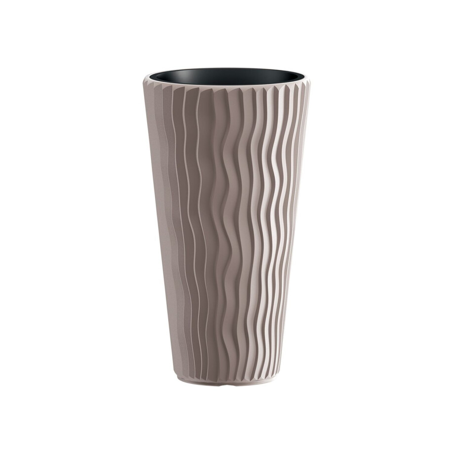 PROSPERPLAST Bloempot Sandy Slim (Mokka, 30 x 30 x 53 cm) afbeelding 1