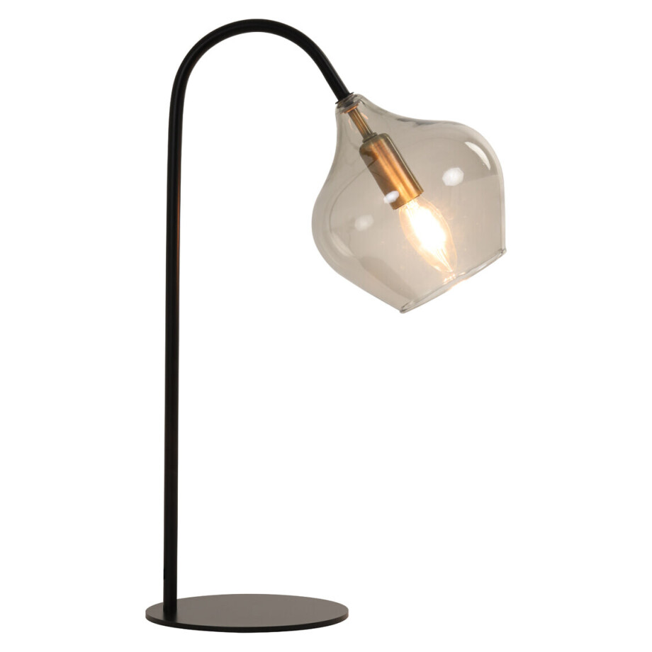 Light & Living Tafellamp 'Rakel' kleur Mat Zwart Light & Living Tafellamp 'Rakel' kleur Mat Zwart afbeelding 1