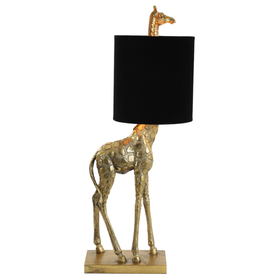 Light & Living Tafellamp 'Giraffe' 68cm, kleur Zwart Light & Living Tafellamp 'Giraffe' 68cm, kleur Zwart afbeelding 1