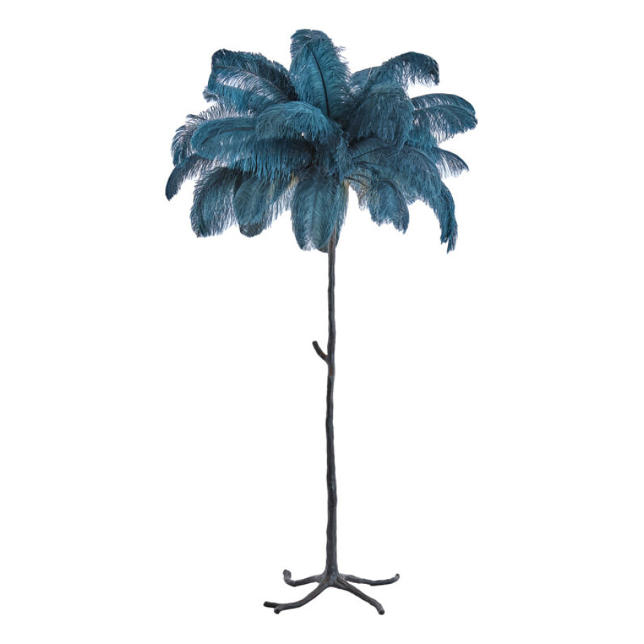 Light & Living Vloerlamp 'Feather' 180cm, kleur Blauw afbeelding 1