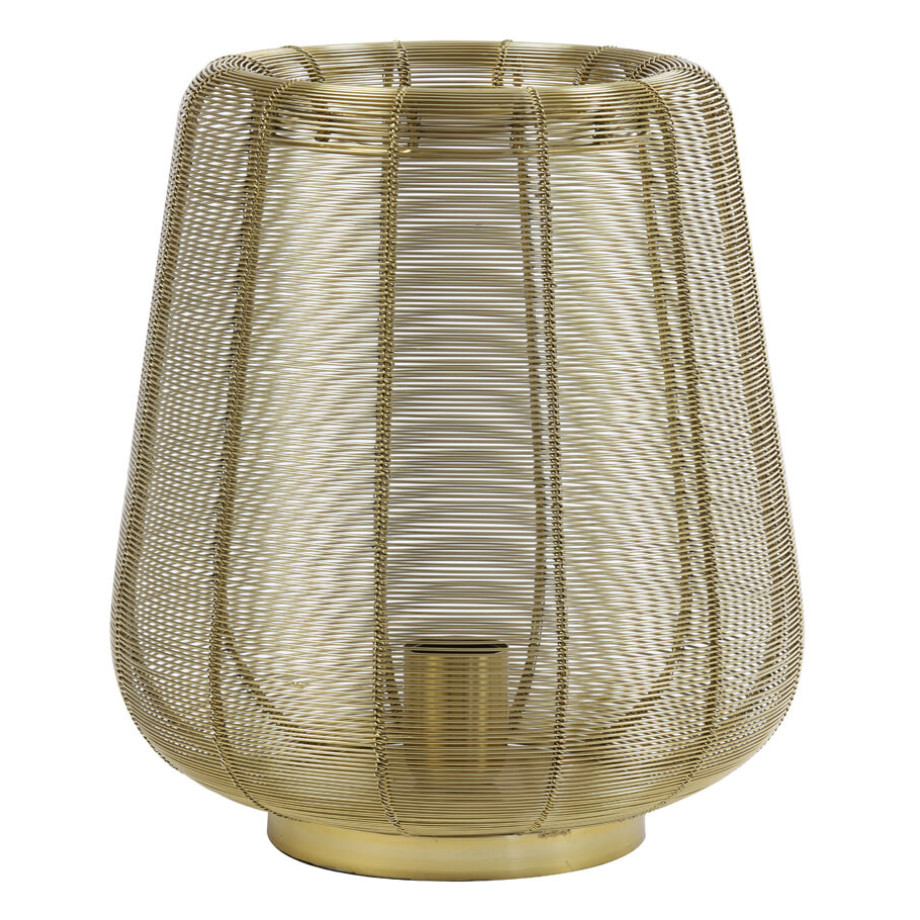 Light & Living Tafellamp 'Adeta' 29cm, goud afbeelding 1