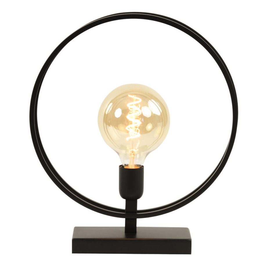 Light & Living Tafellamp 'Rudra' 35cm, mat zwart afbeelding 1