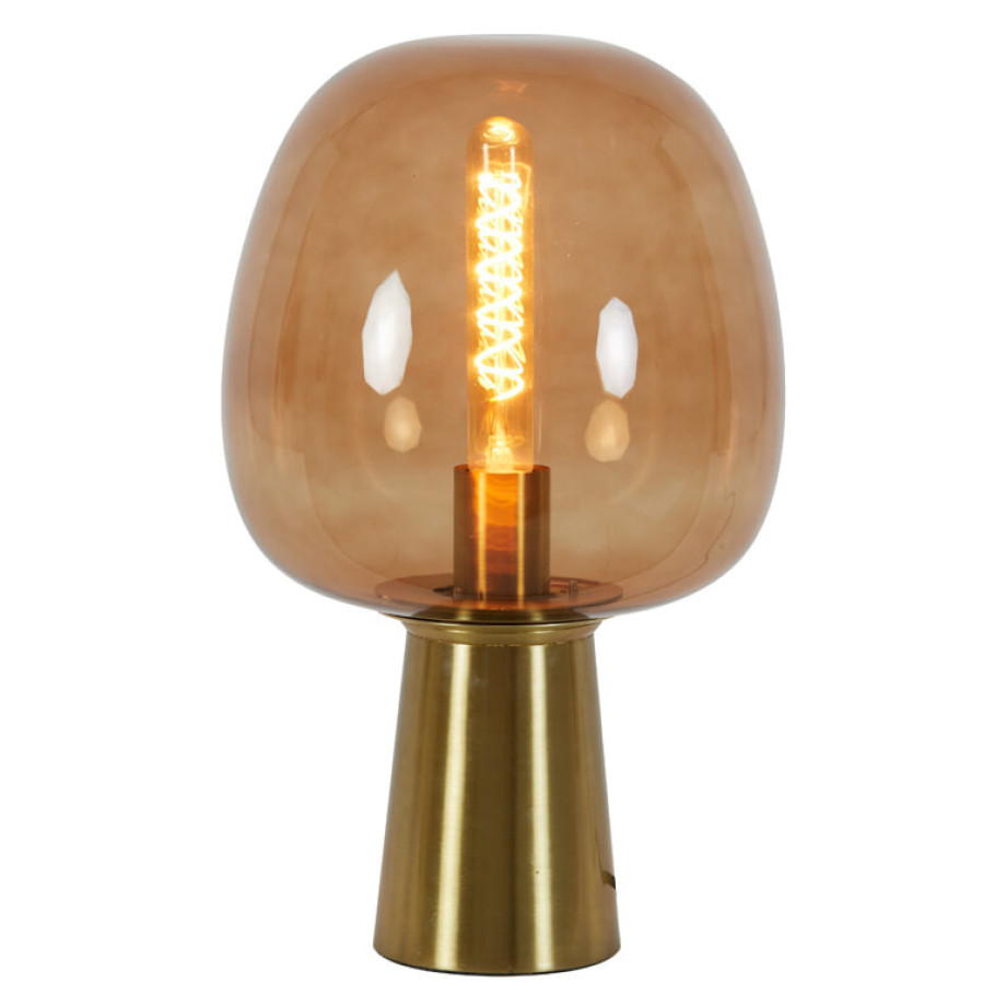 Light & Living Tafellamp 'Mayson' 22cm, kleur Bruin afbeelding 1