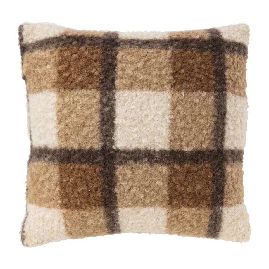 Kussen ruit - bruin - 45x45 cm Kussen ruit - bruin - 45x45 cm afbeelding