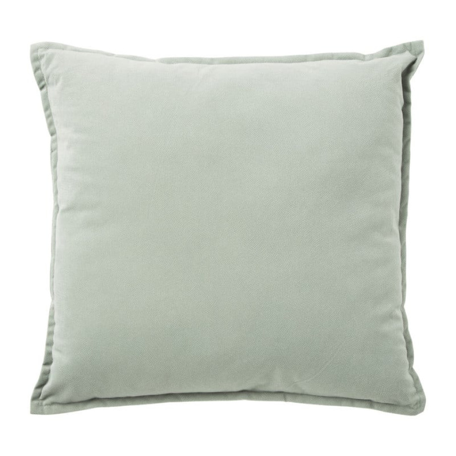 Kussen velvet - groen - 45x45 cm afbeelding 