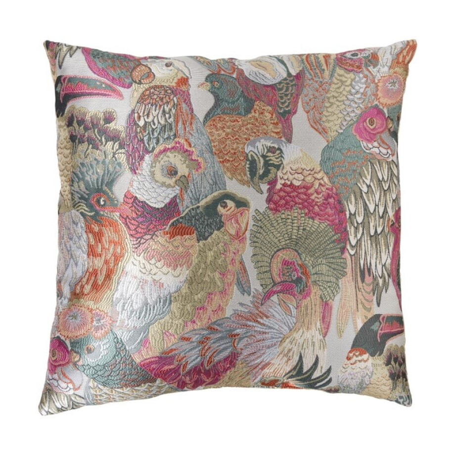 Kussen vogels - multikleur - 45x45 cm afbeelding 