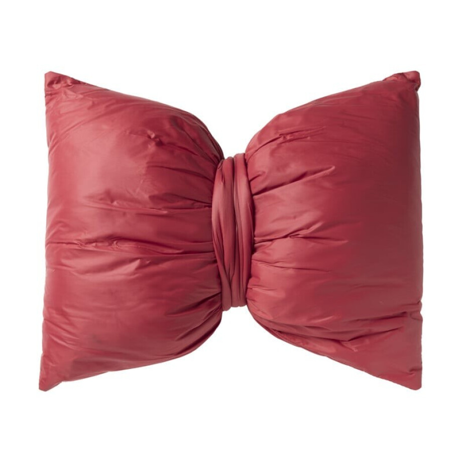 Kussen strik - rood - 40x35 cm afbeelding 