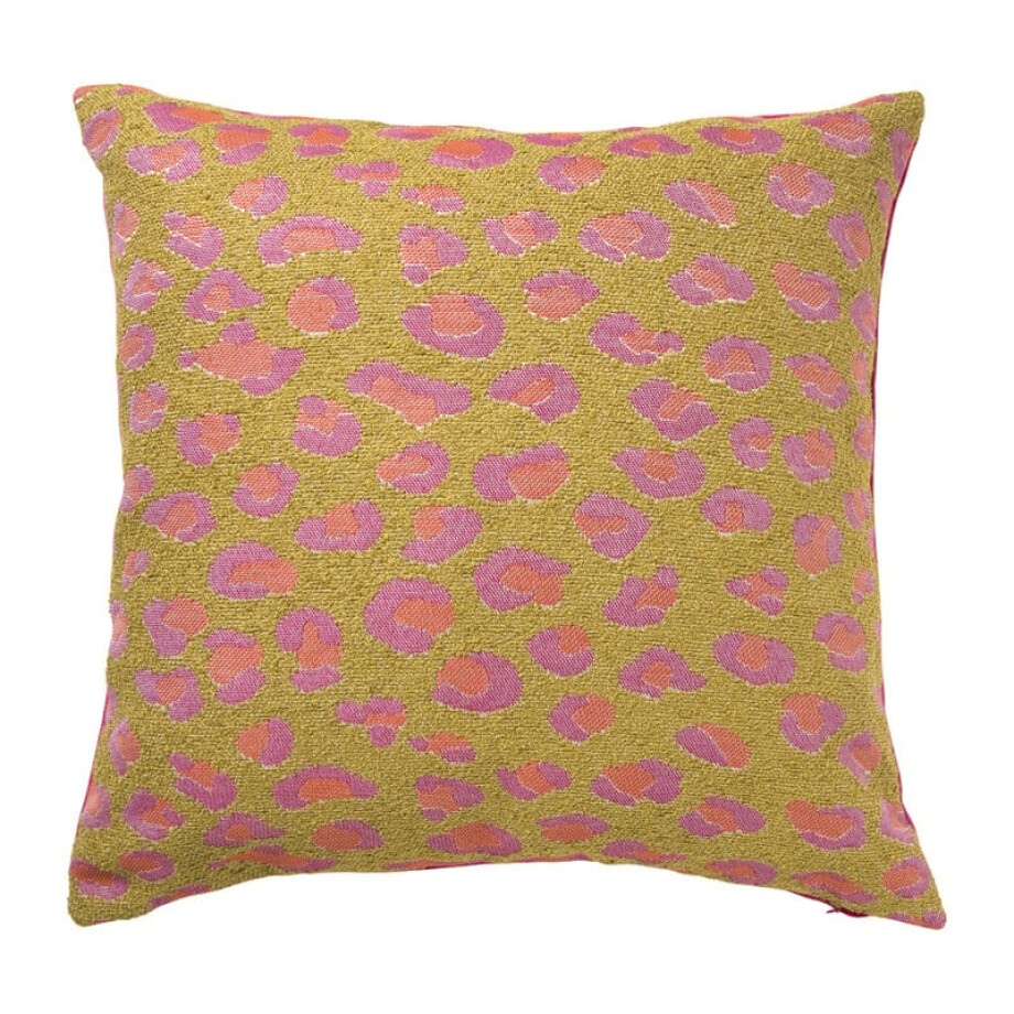 Kussen jacquard animal - multikleur - 45x45 cm afbeelding 