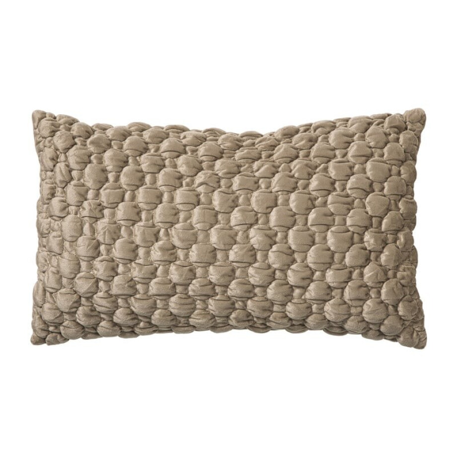 Kussen gepuft - bruin - 30x47 cm afbeelding 