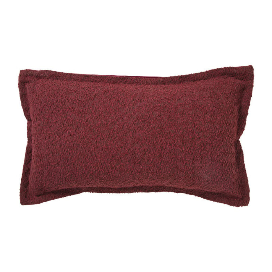Kussen chenille - paars - 30x50 cm afbeelding 