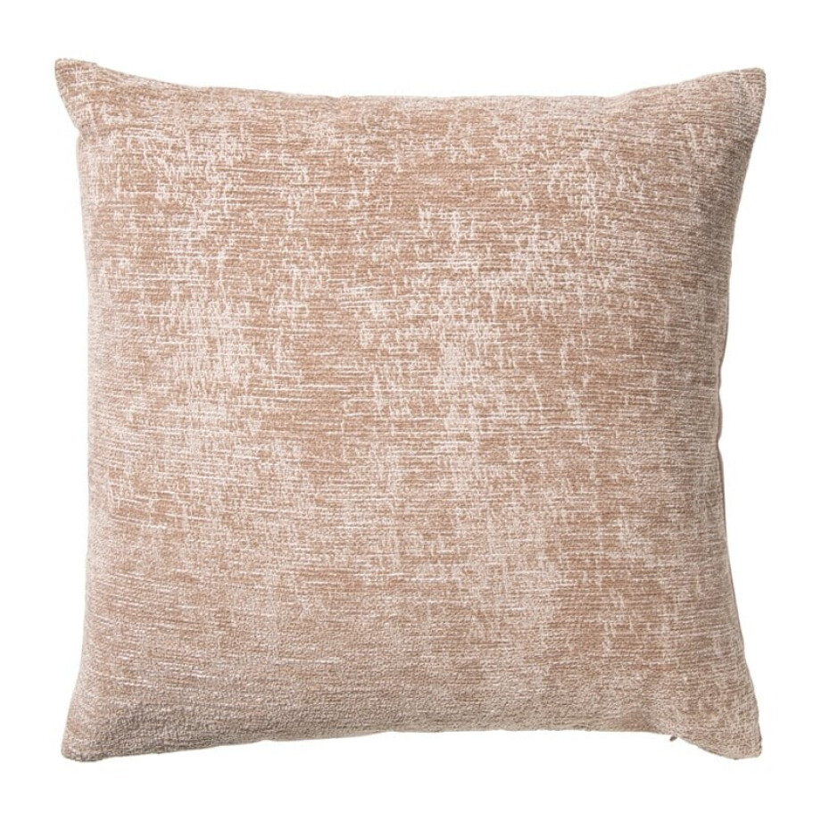 Kussen jacquard - roze - 45x45 cm afbeelding 