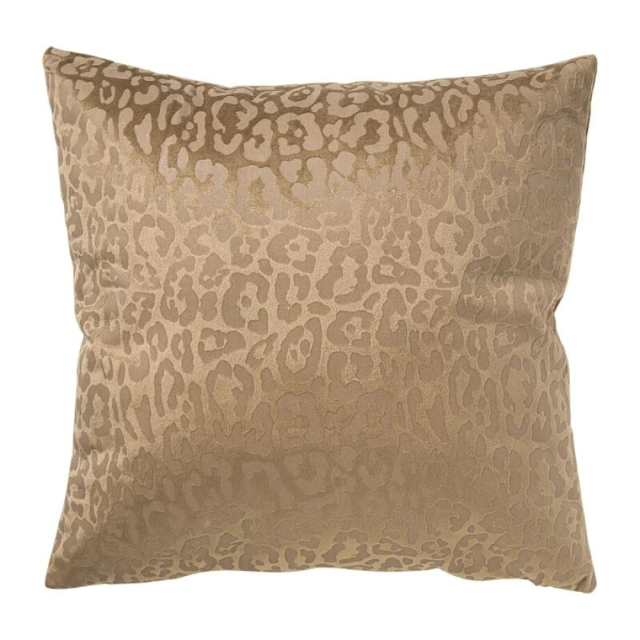 Kussen velvet animal - bruin - 45x45 cm afbeelding 