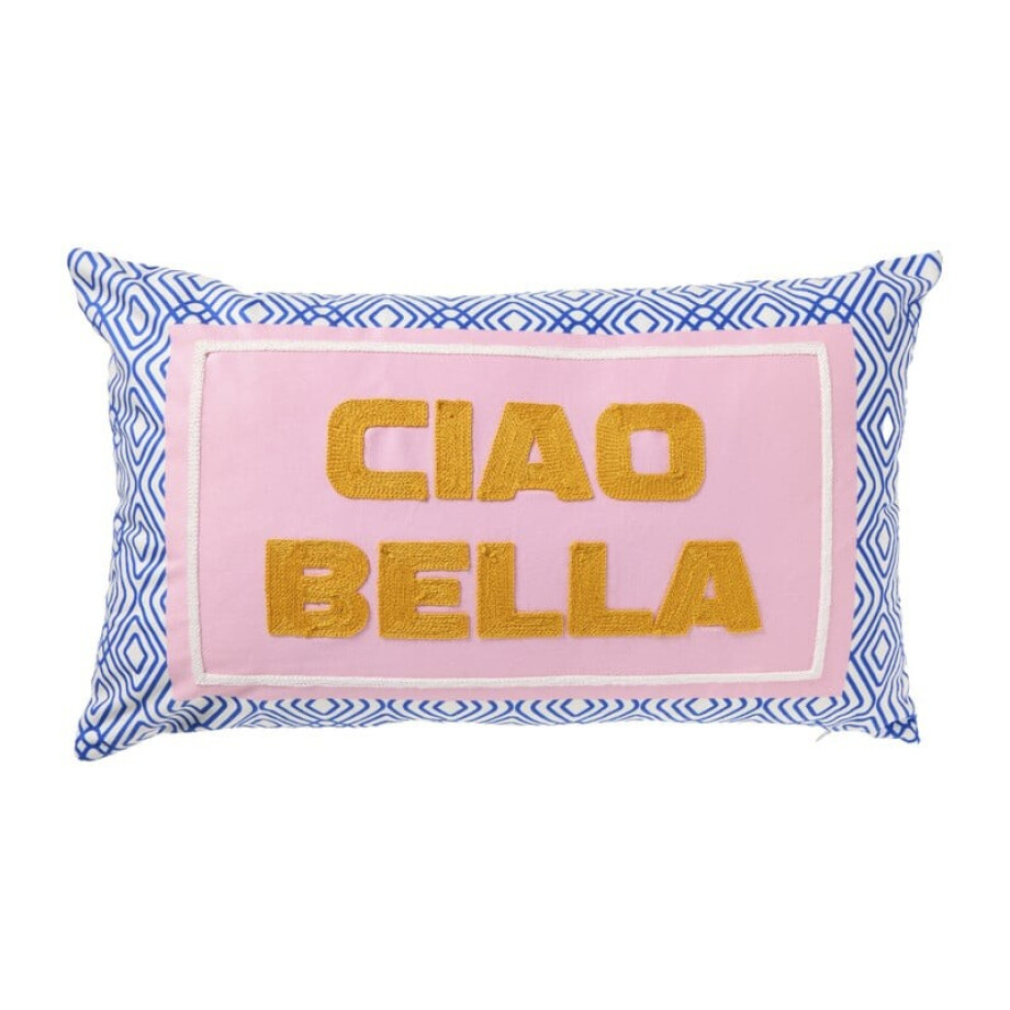 Kussen ciao bella - multikleur - 30x50 cm afbeelding 
