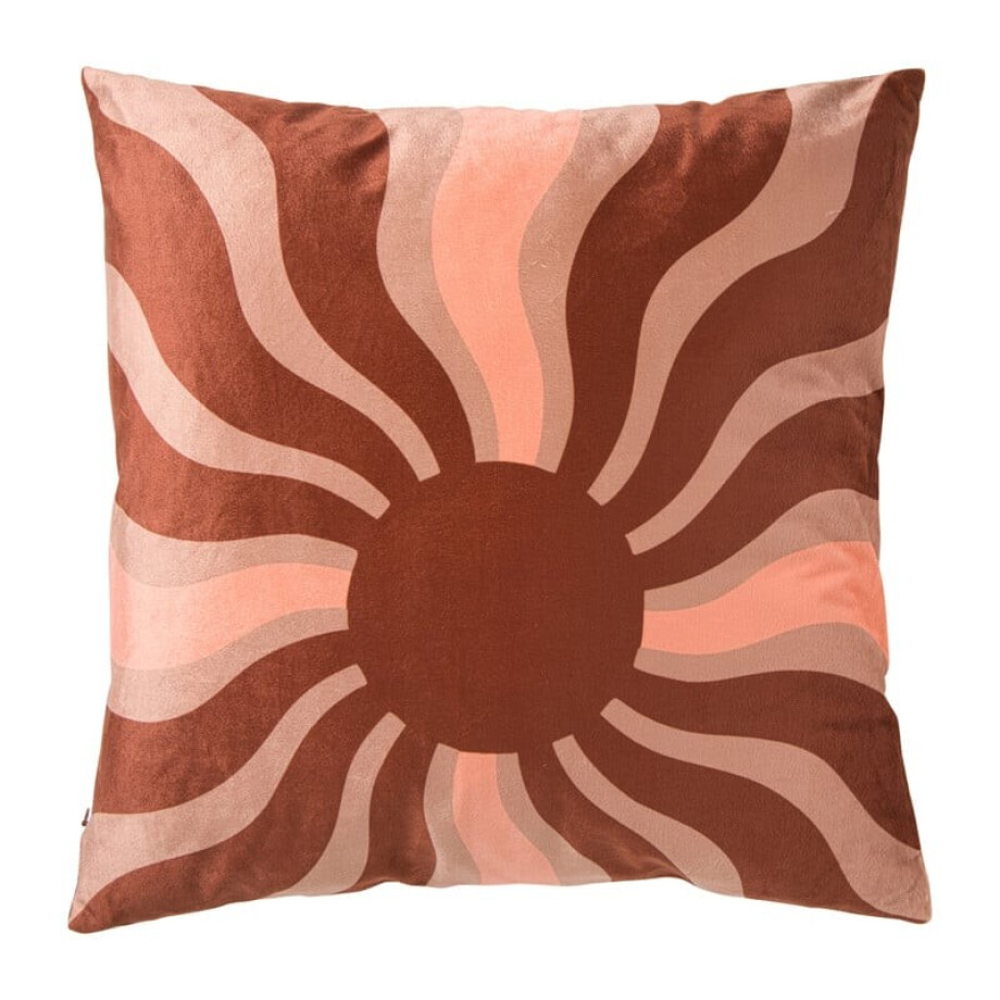 Kussen zon groot - multikleur - 45x45cm afbeelding 