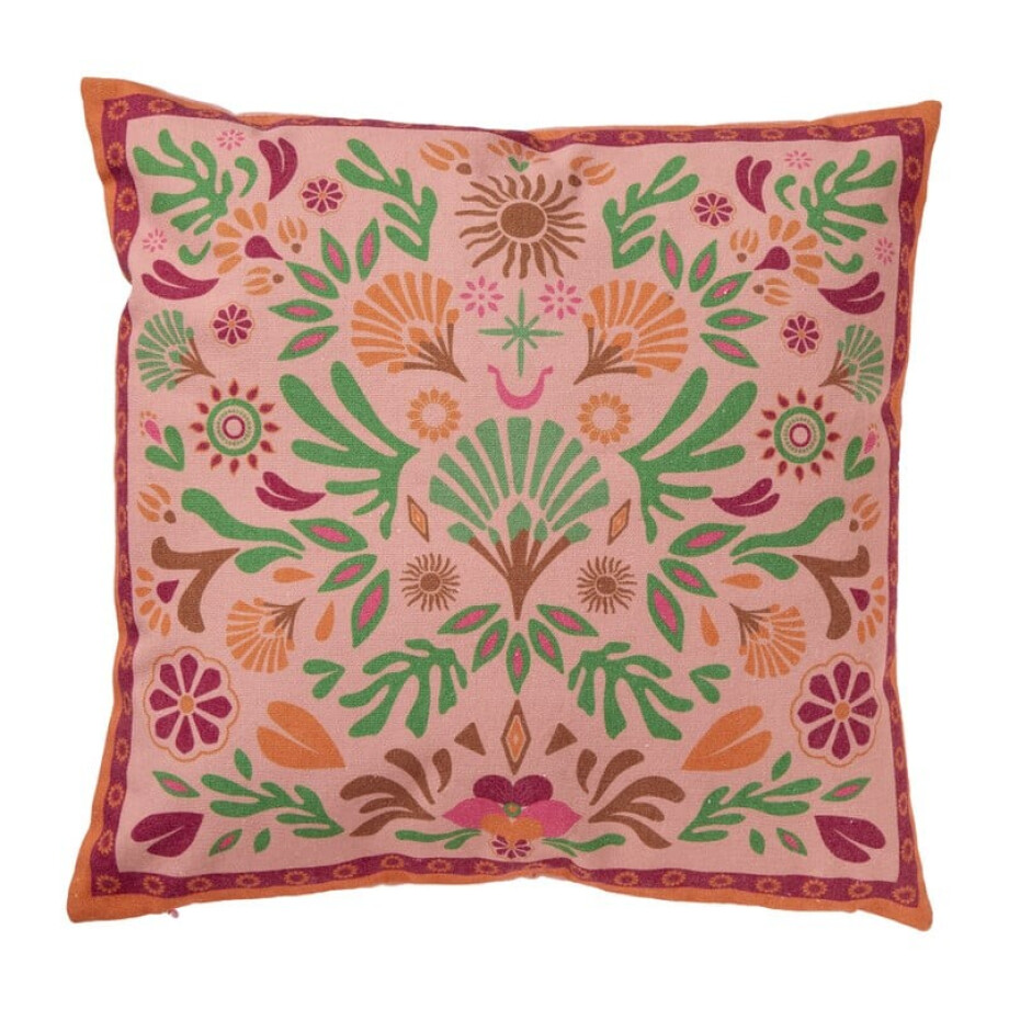 Kussen print Marbella - multikleur - 45x45 cm afbeelding 