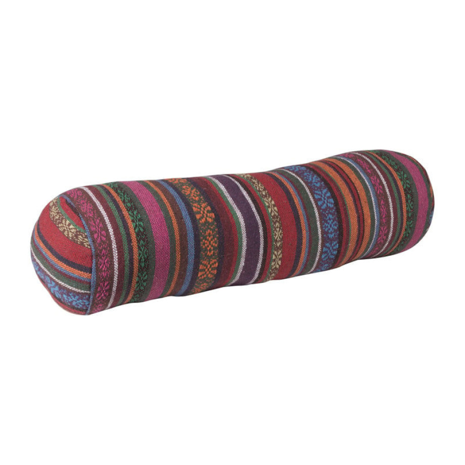 Bolster kussen Mexican - paars - 15x50 cm afbeelding 