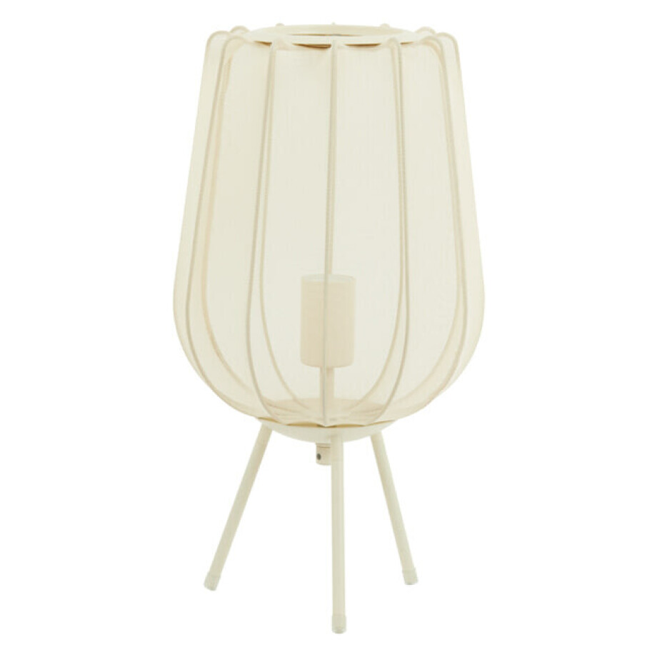 Light & Living Tafellamp 'Plumeria' 45cm hoog, kleur Zand afbeelding 1