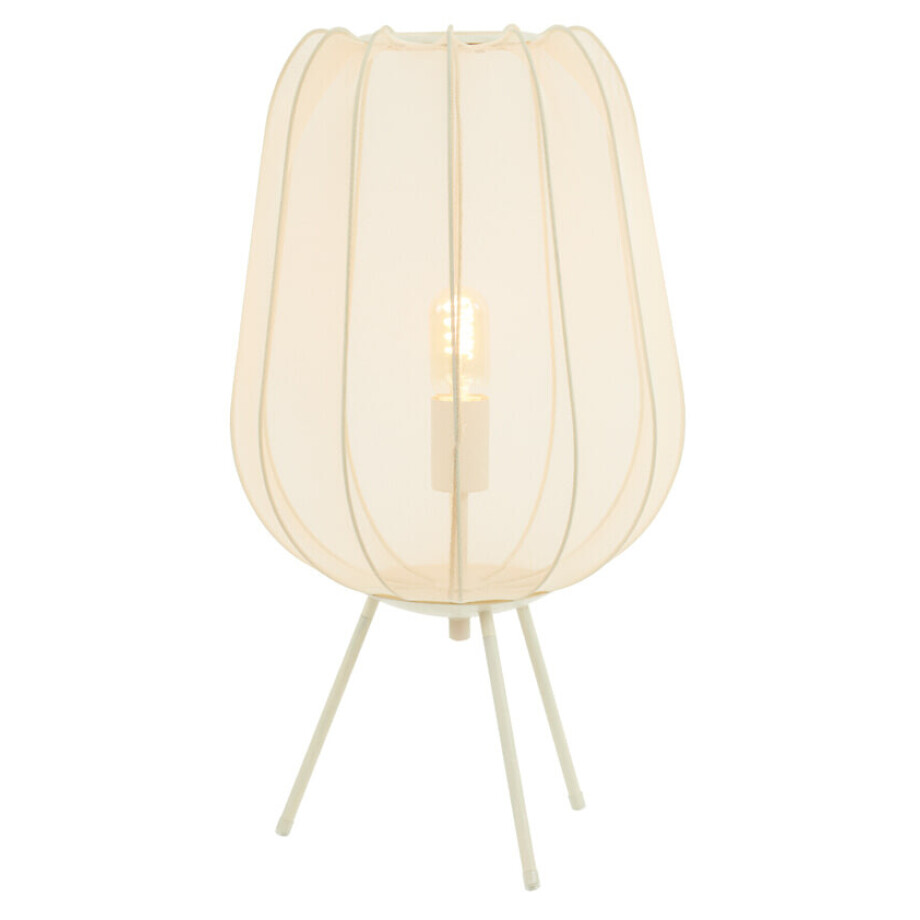 Light & Living Tafellamp 'Plumeria' 60cm hoog, kleur Zand Light & Living Tafellamp 'Plumeria' 60cm hoog, kleur Zand afbeelding 1