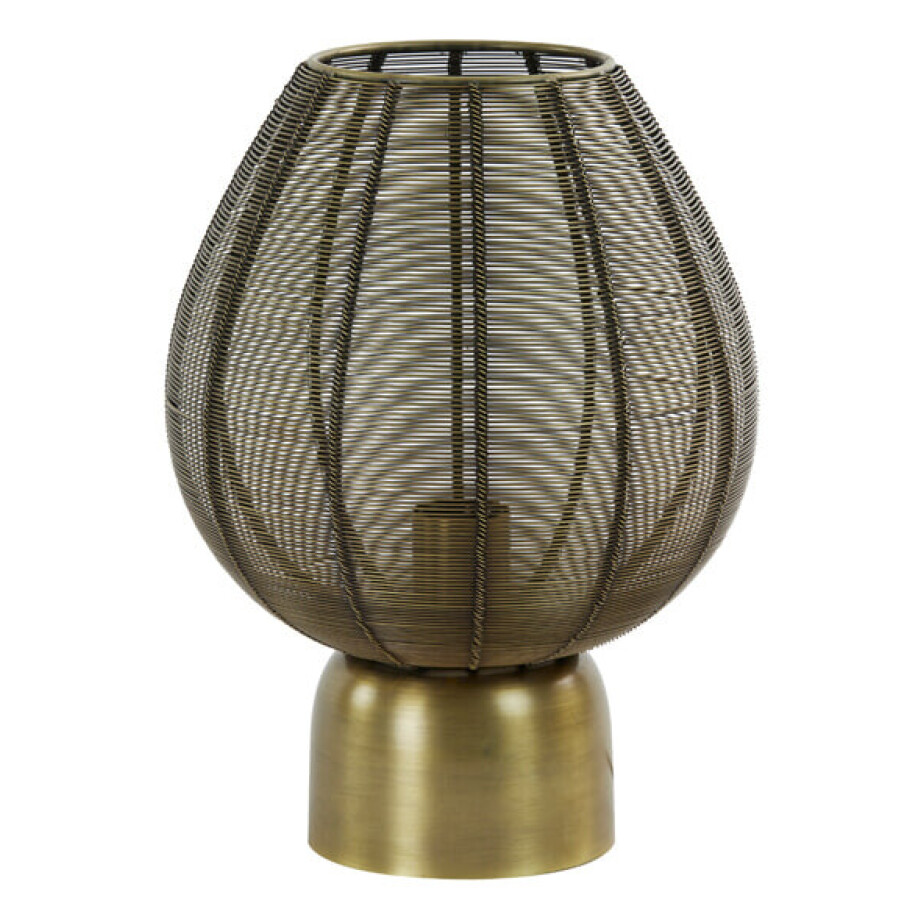 Light & Living Tafellamp 'Suneko' 34cm hoog, kleur Antiek Brons Light & Living Tafellamp 'Suneko' 34cm hoog, kleur Antiek Brons afbeelding 1