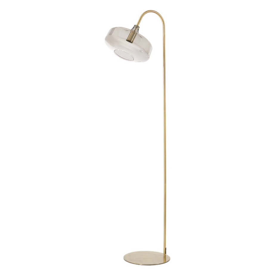 Light & Living Vloerlamp 'Solna' 160cm hoog, kleur Smoke/Antiek Brons afbeelding 1