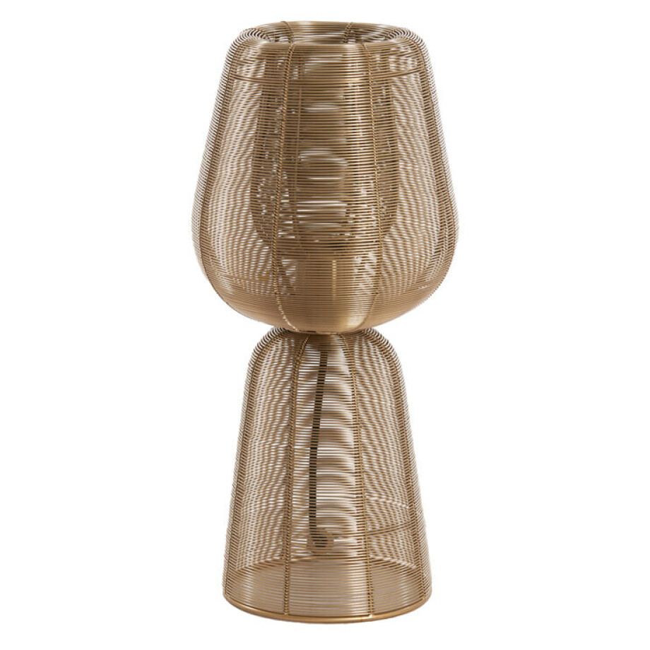 Light & Living Tafellamp 'Aboso' 42cm, kleur Goud Light & Living Tafellamp 'Aboso' 42cm, kleur Goud afbeelding 1