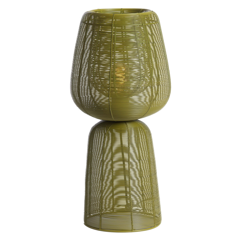 Light & Living Tafellamp 'Aboso' 54cm, kleur Groen afbeelding 1