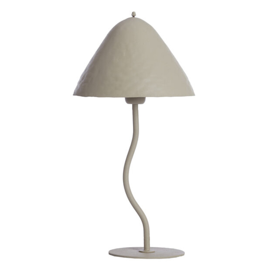 Light & Living Tafellamp 'Elimo' 50cm, kleur Mat Lichtgrijs afbeelding 1