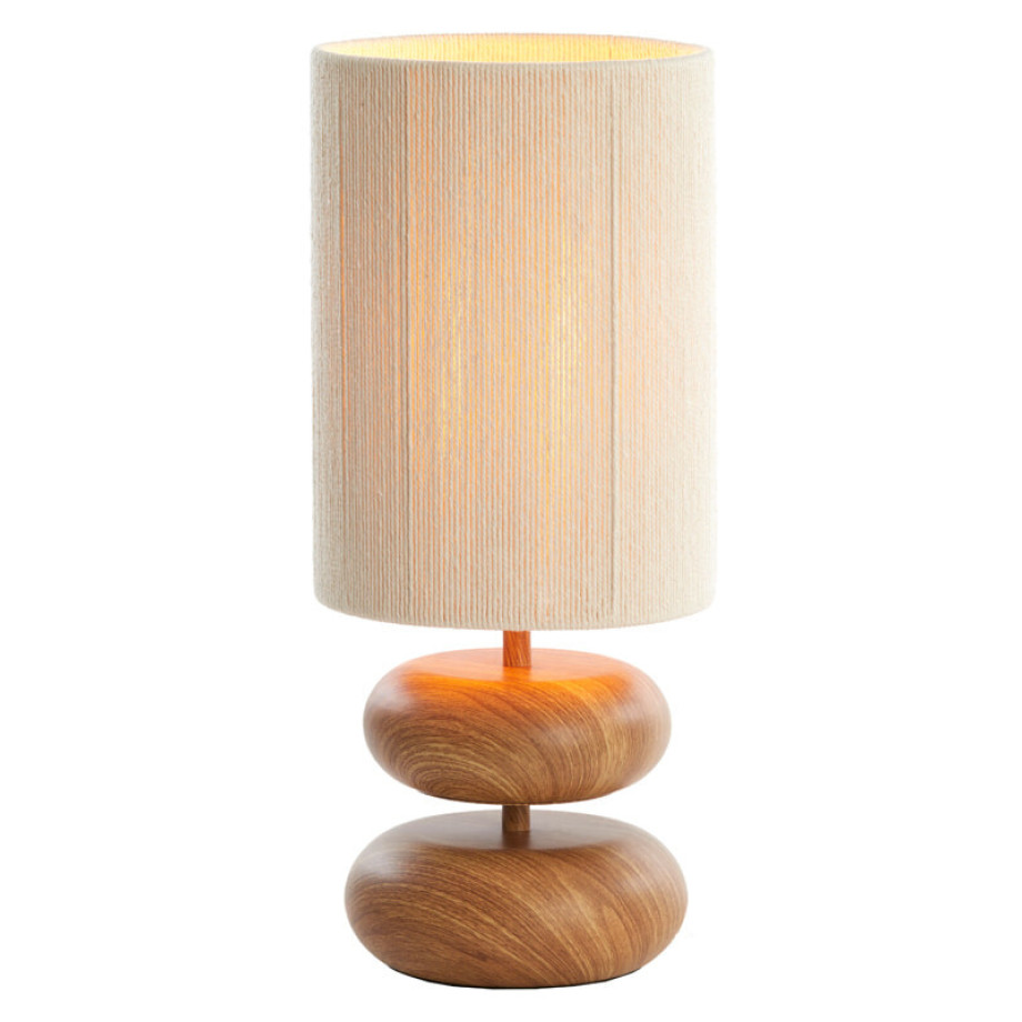 Light & Living Tafellamp 'Danialo' 50cm, kleur Naturel afbeelding 