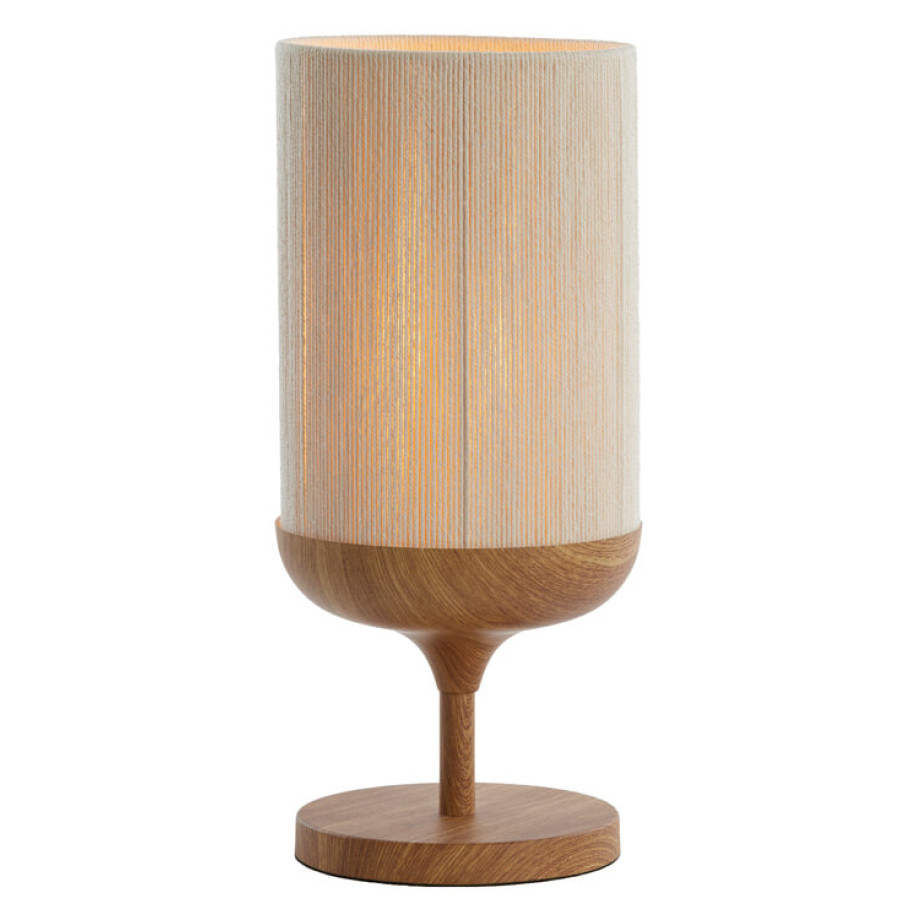 Light & Living Tafellamp 'Dania' 50cm, kleur Licht hout afbeelding 1