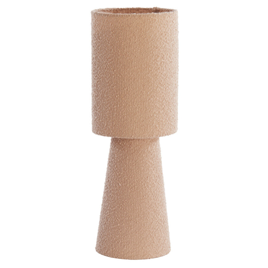 Light & Living Tafellamp 'Mikkel' Bouclé, kleur Zand Light & Living Tafellamp 'Mikkel' Bouclé, kleur Zand afbeelding 1