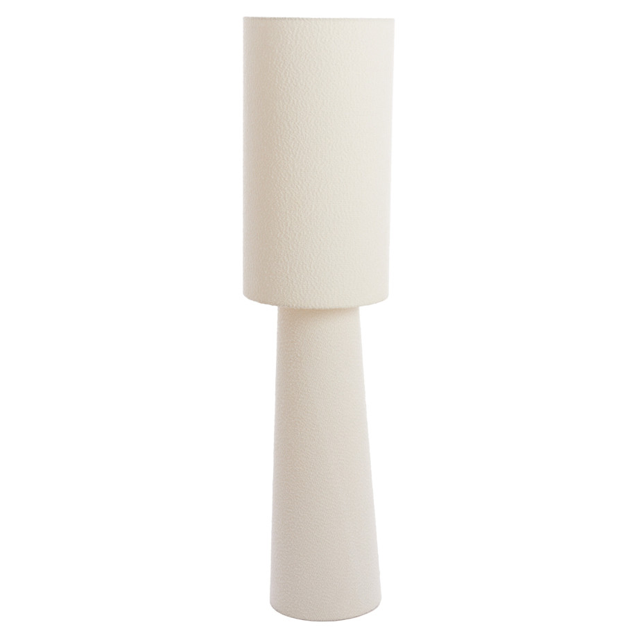 Light & Living Vloerlamp 'Mikkel' Bouclé, 165cm, kleur Crème afbeelding 1