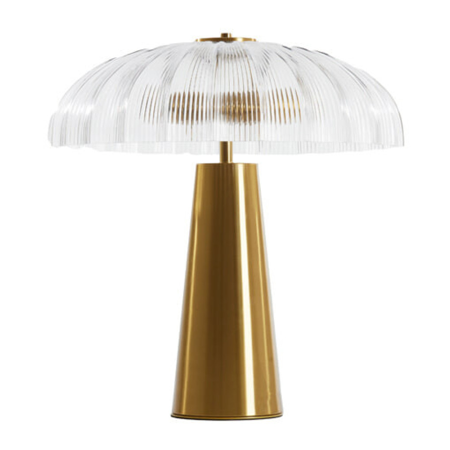 Light & Living Tafellamp 'Fungo' Glas, 2-lamps, kleur Transparant afbeelding 1