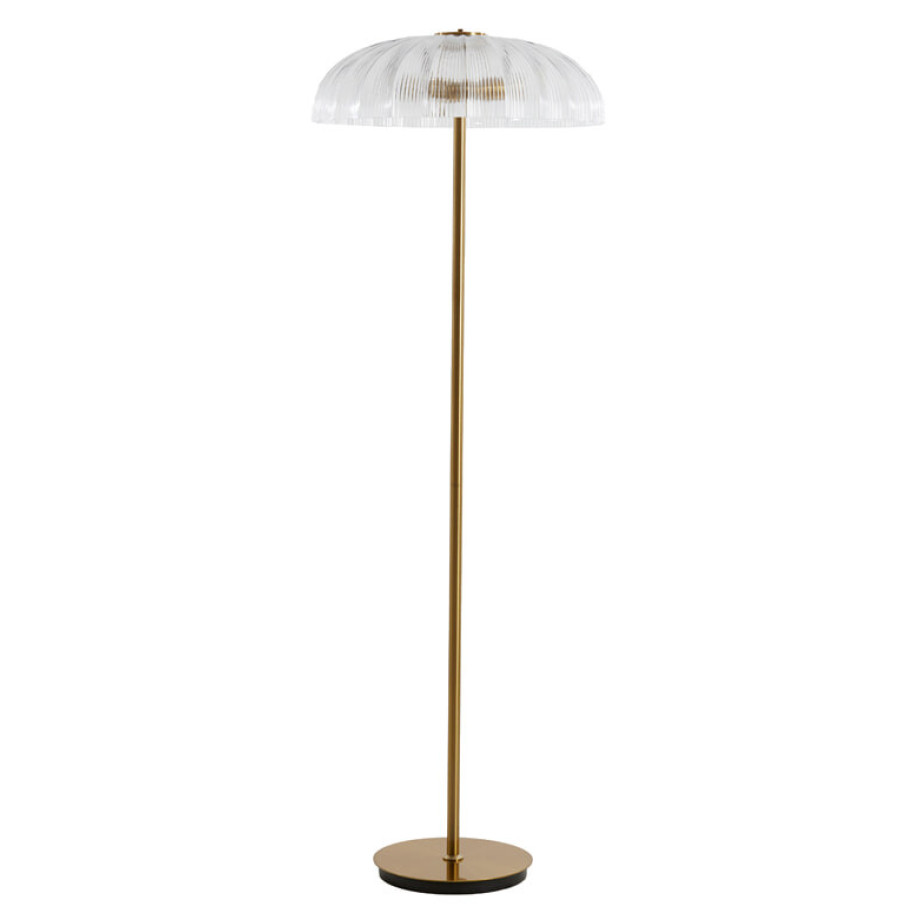 Light & Living Vloerlamp 'Fungo' Glas, 2-lamps, kleur Transparant afbeelding 1