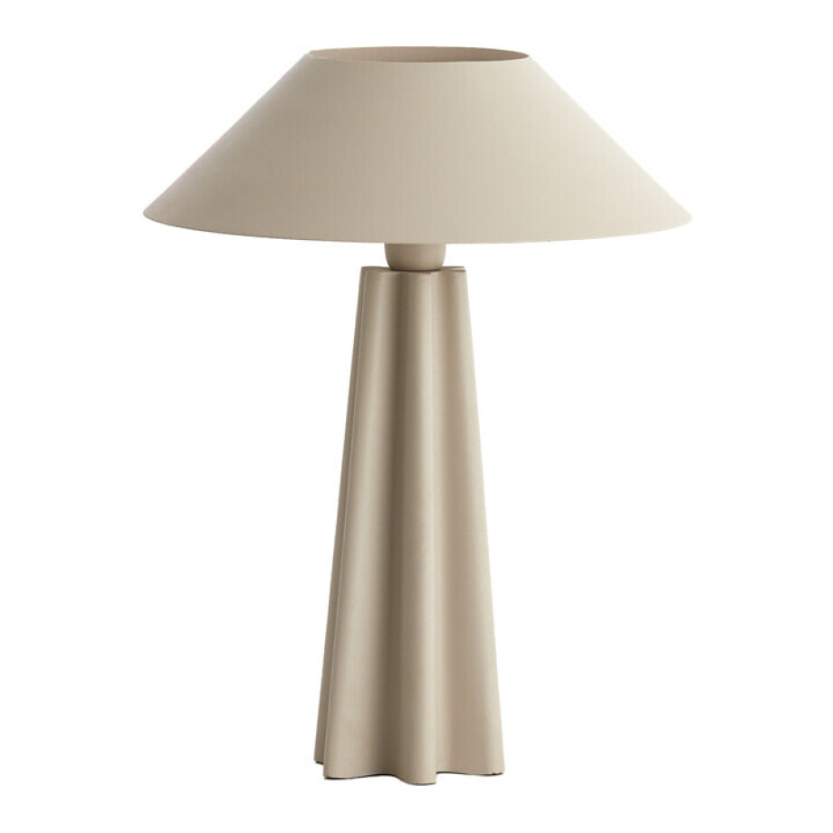 Light & Living Tafellamp 'Cukai' 49cm, kleur Mat Beige Light & Living Tafellamp 'Cukai' 49cm, kleur Mat Beige afbeelding 1