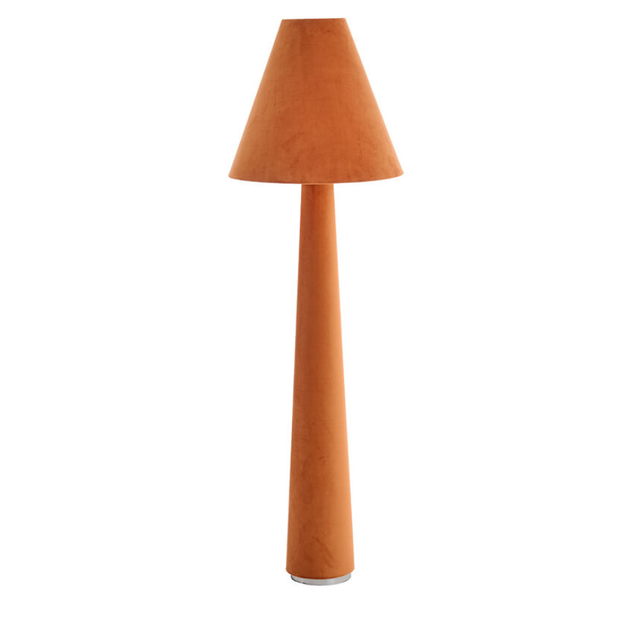 Light & Living Vloerlamp 'Devia' Velvet, 168cm, kleur Oranje afbeelding 1