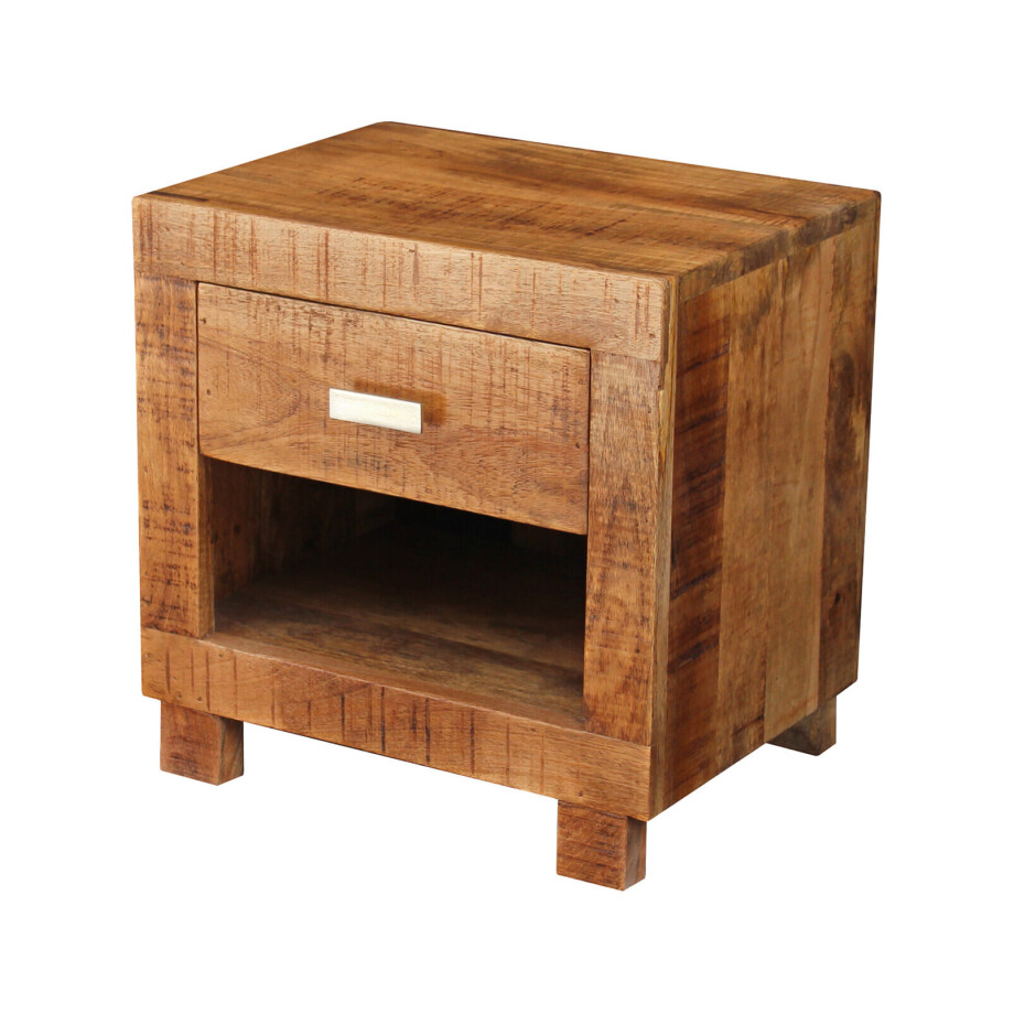 Artistiq Nachtkastje 'Noora' Mangohout, 40 x 30cm afbeelding 